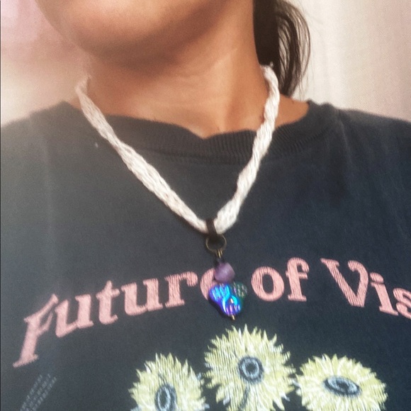 Catrina skull With amethyst stone protection necklace - Picture 5 of 11